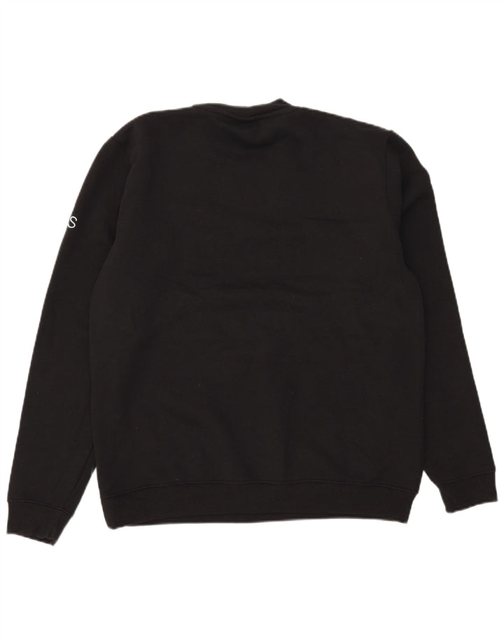 Felpa da uomo Marks & Spencer maglione medio poliestere nero