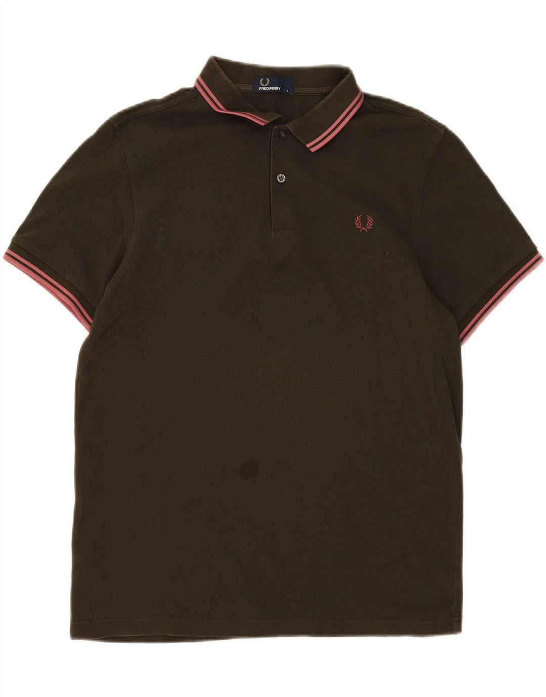 Polo da uomo Fred Perry grande in cotone kaki