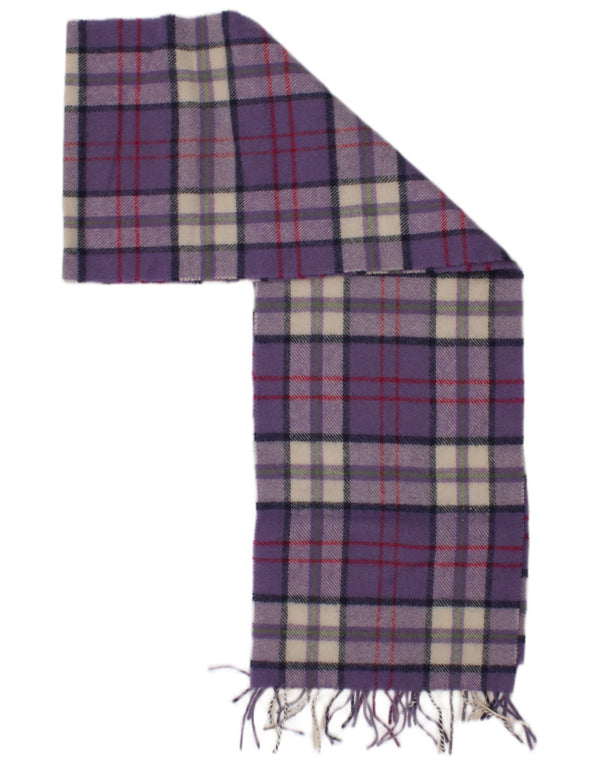 Sciarpa rettangolare da donna Johnstons taglia unica in lana d'agnello scozzese viola