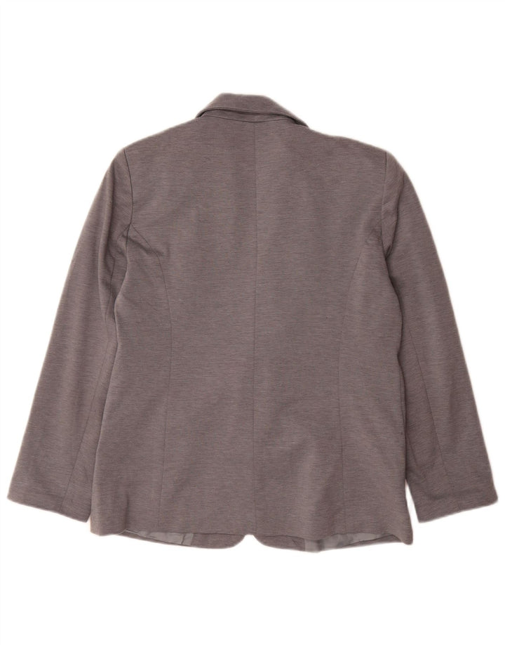 Giacca blazer aperta da donna Oasis UK 12 Poliestere grigio medio