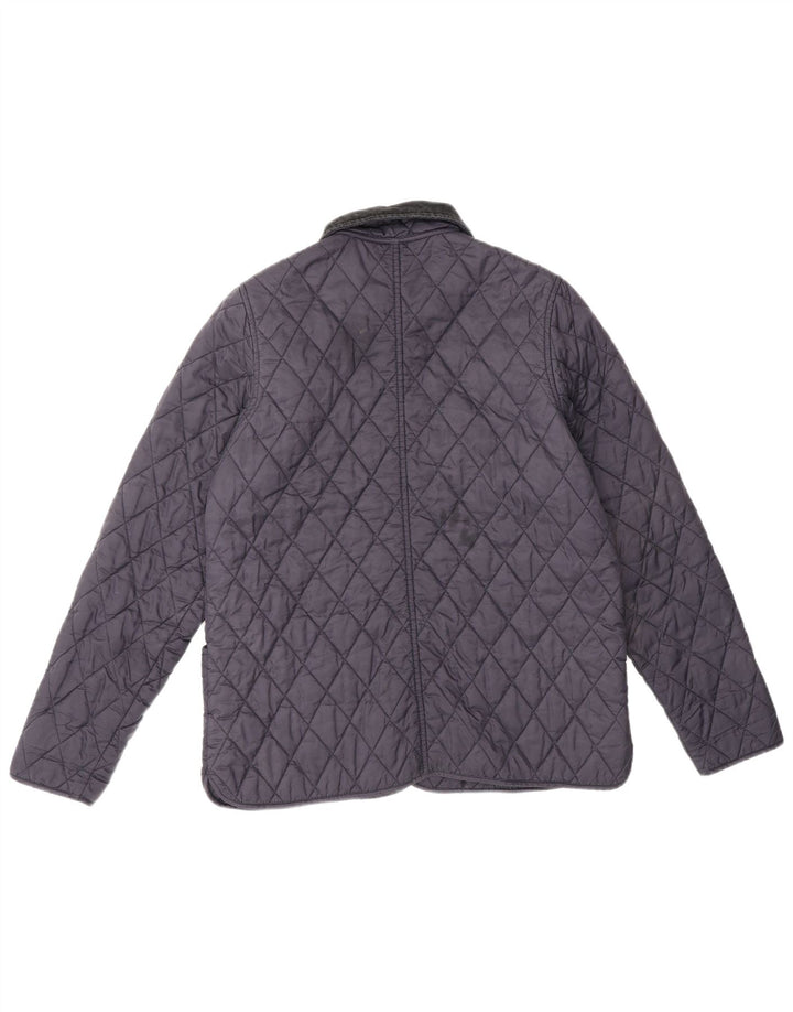 Giacca trapuntata da donna Barbour UK 12 poliestere medio blu navy
