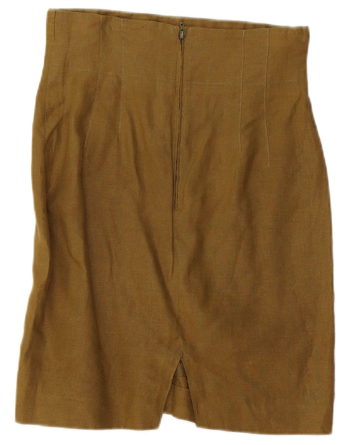 IMERIO TACCHELLA Womens 4 Button 2 Piece Skirt Set IT 40 Small W26  Khaki
