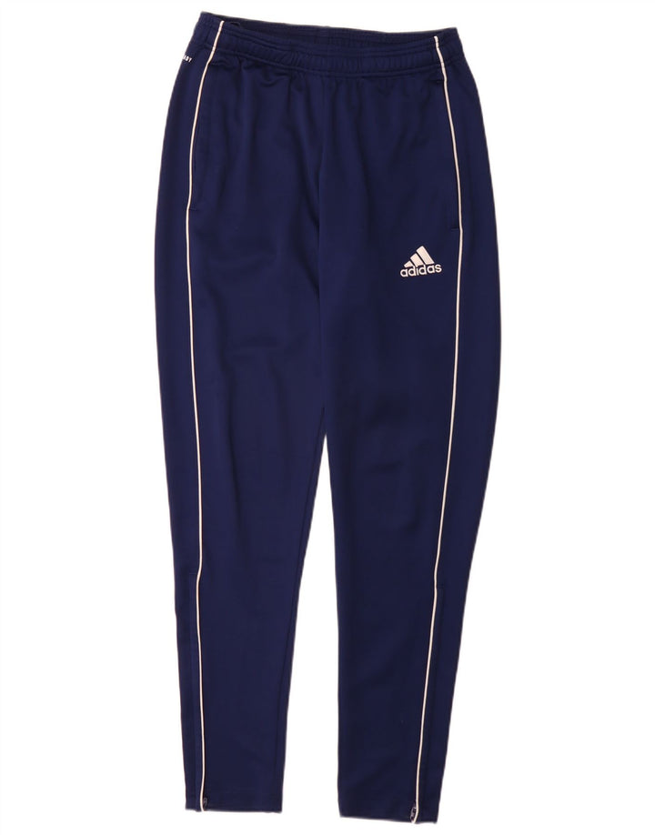 Pantaloni da tuta Adidas Aeroready da uomo piccoli in poliestere blu navy