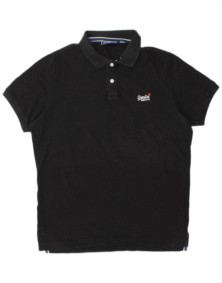 Polo da uomo Superdry 2XL in cotone nero