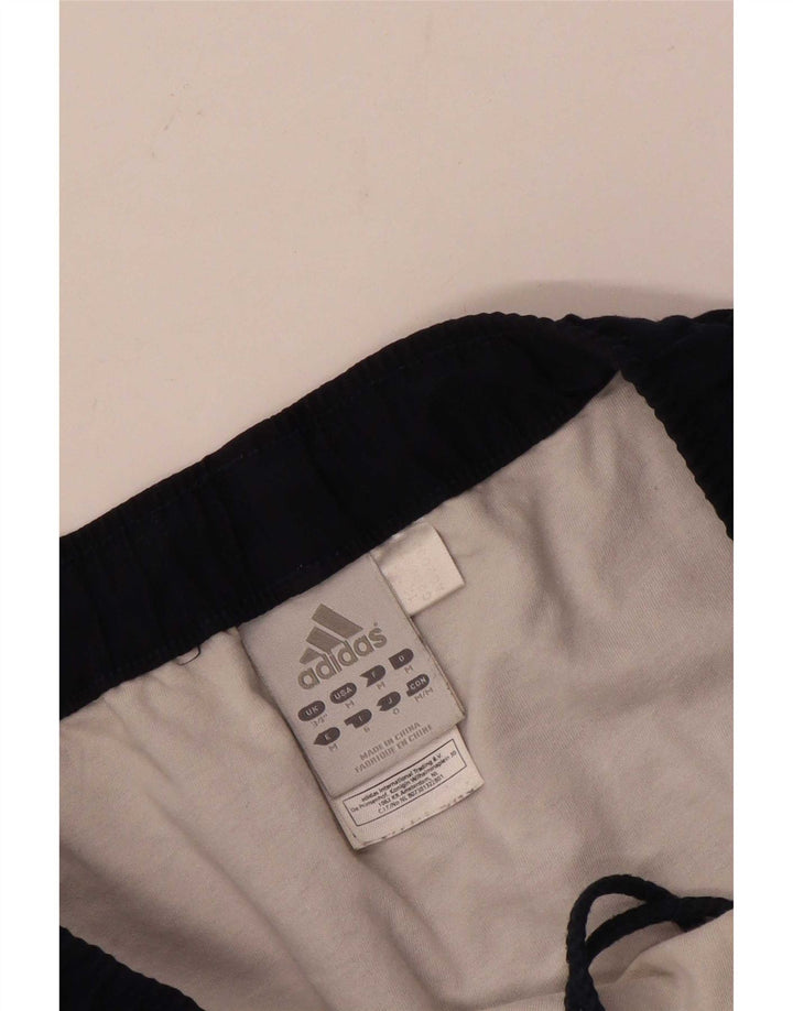 Pantaloncini sportivi grafici da uomo Adidas grandi in poliestere blu navy