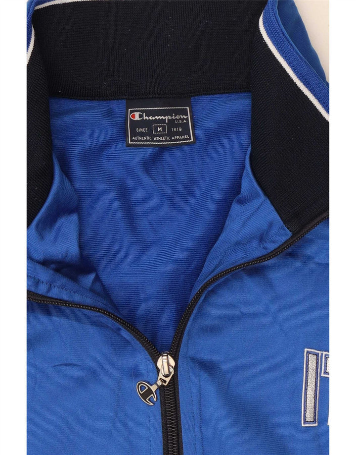 Giacca da tuta grafica Champion Italia da uomo, colore blu medio