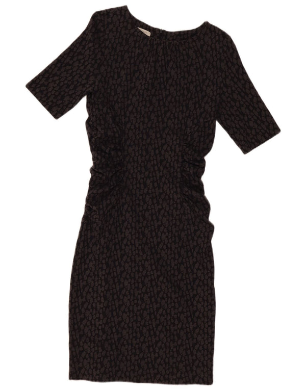 Abito aderente da donna HOBBS UK 12 Cotone maculato grigio medio