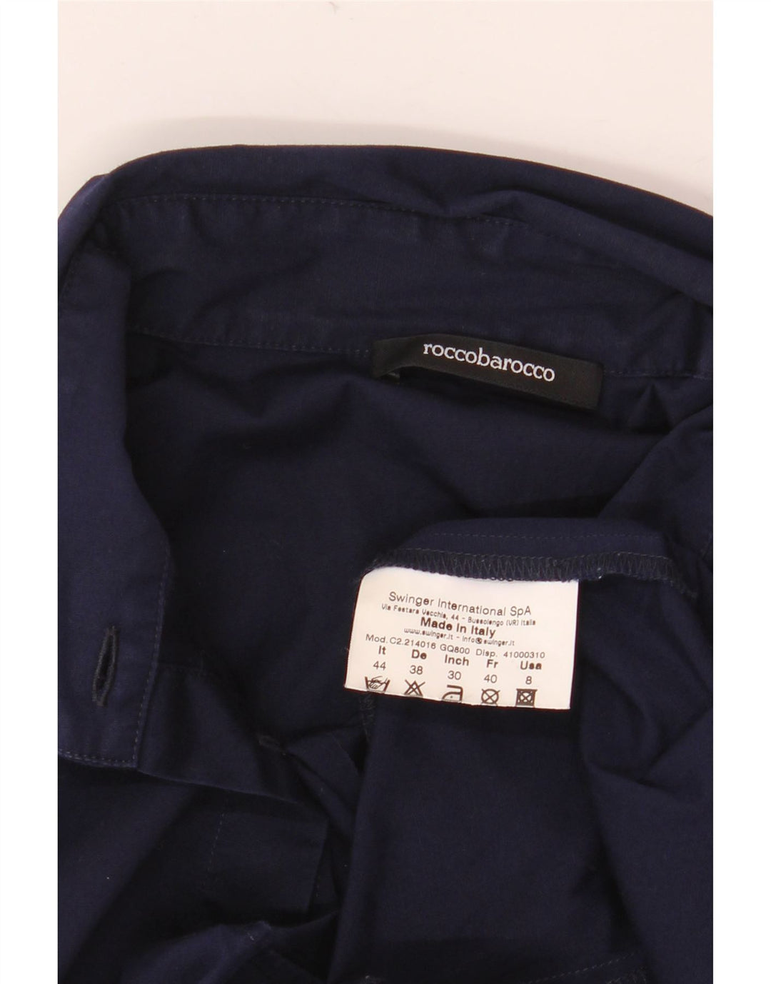 Camicia grafica da donna Roccobarocco IT 44 Cotone medio blu navy