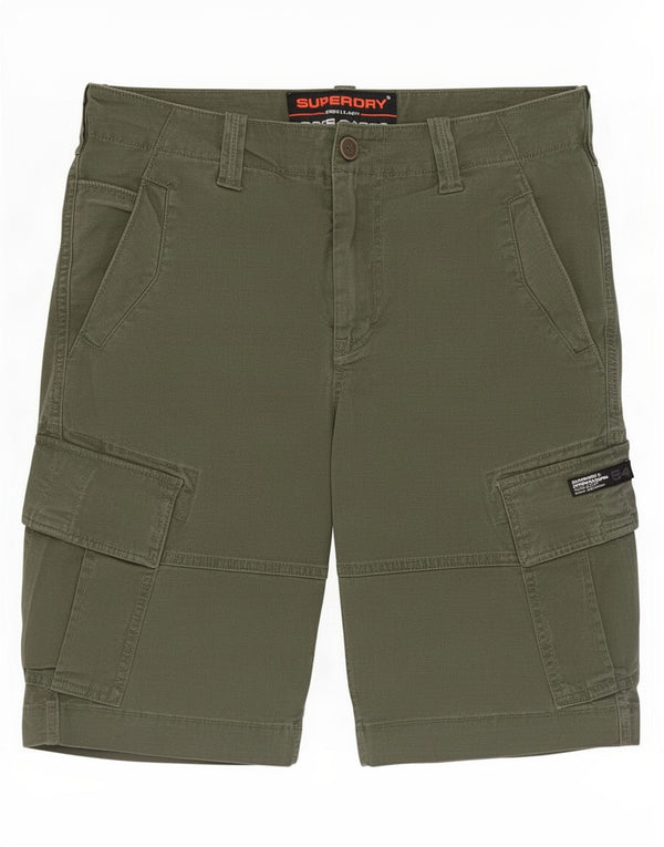 Pantaloncini cargo da uomo Superdry W30 cotone verde medio