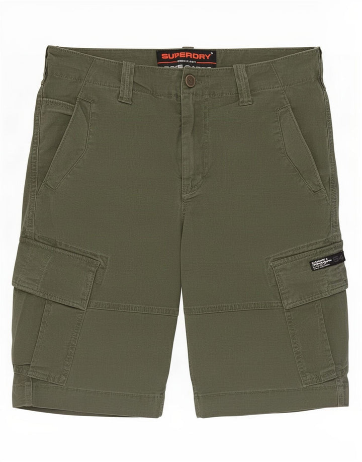 Pantaloncini cargo da uomo Superdry W30 cotone verde medio