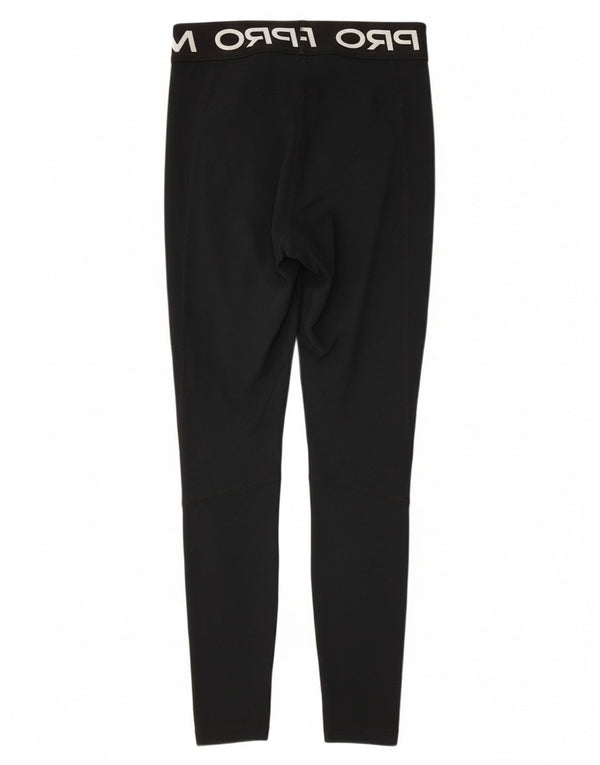 Leggings grafici da donna Nike UK 8 piccoli poliestere nero