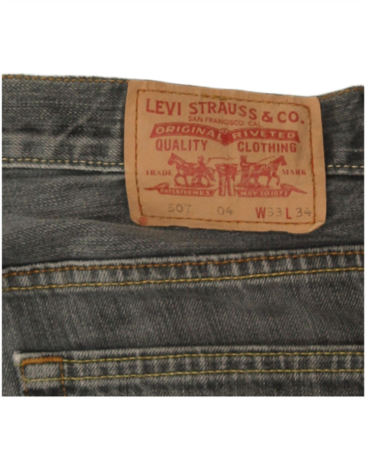 Jeans Levi's Uomo 507 Bootcut W33 L28 Grigi