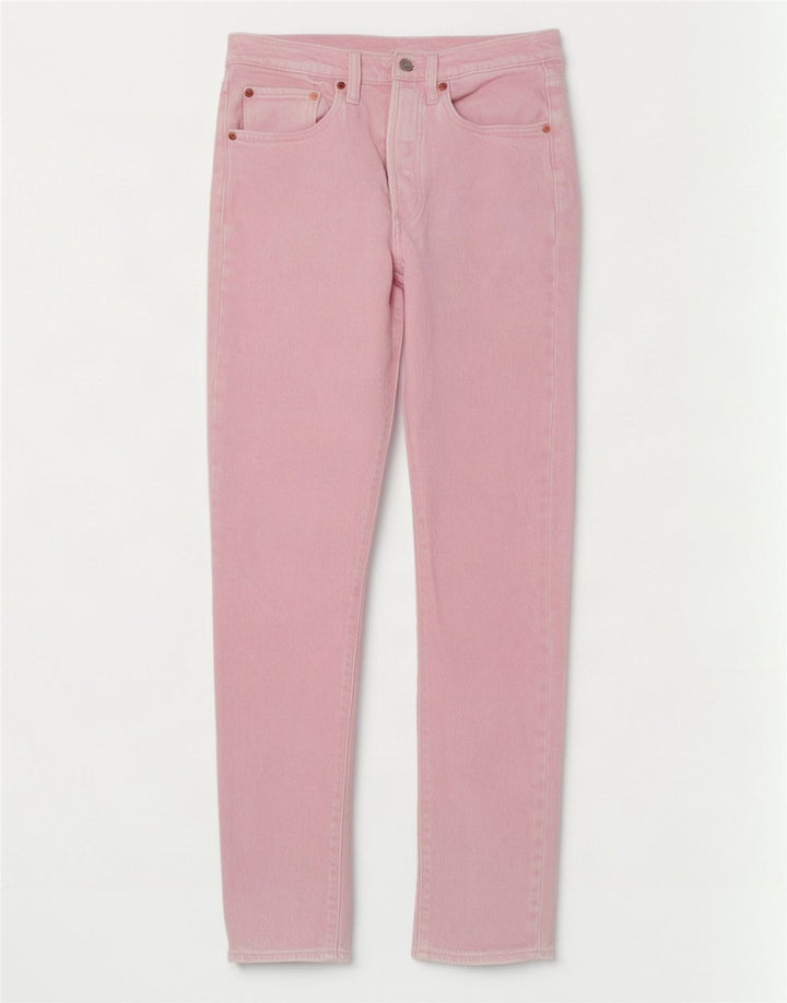 Jeans dritti Levi's 501 da donna piccoli W27 L29 rosa
