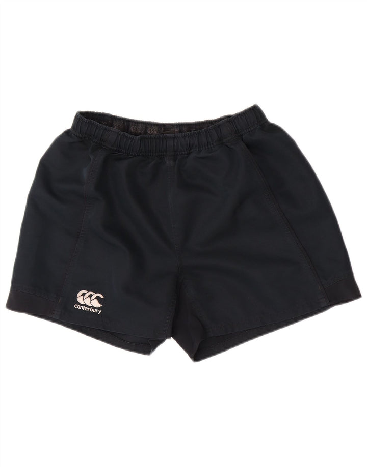 Pantaloncini casual da ragazzo Canterbury 15-16 anni Large W30 poliestere blu navy