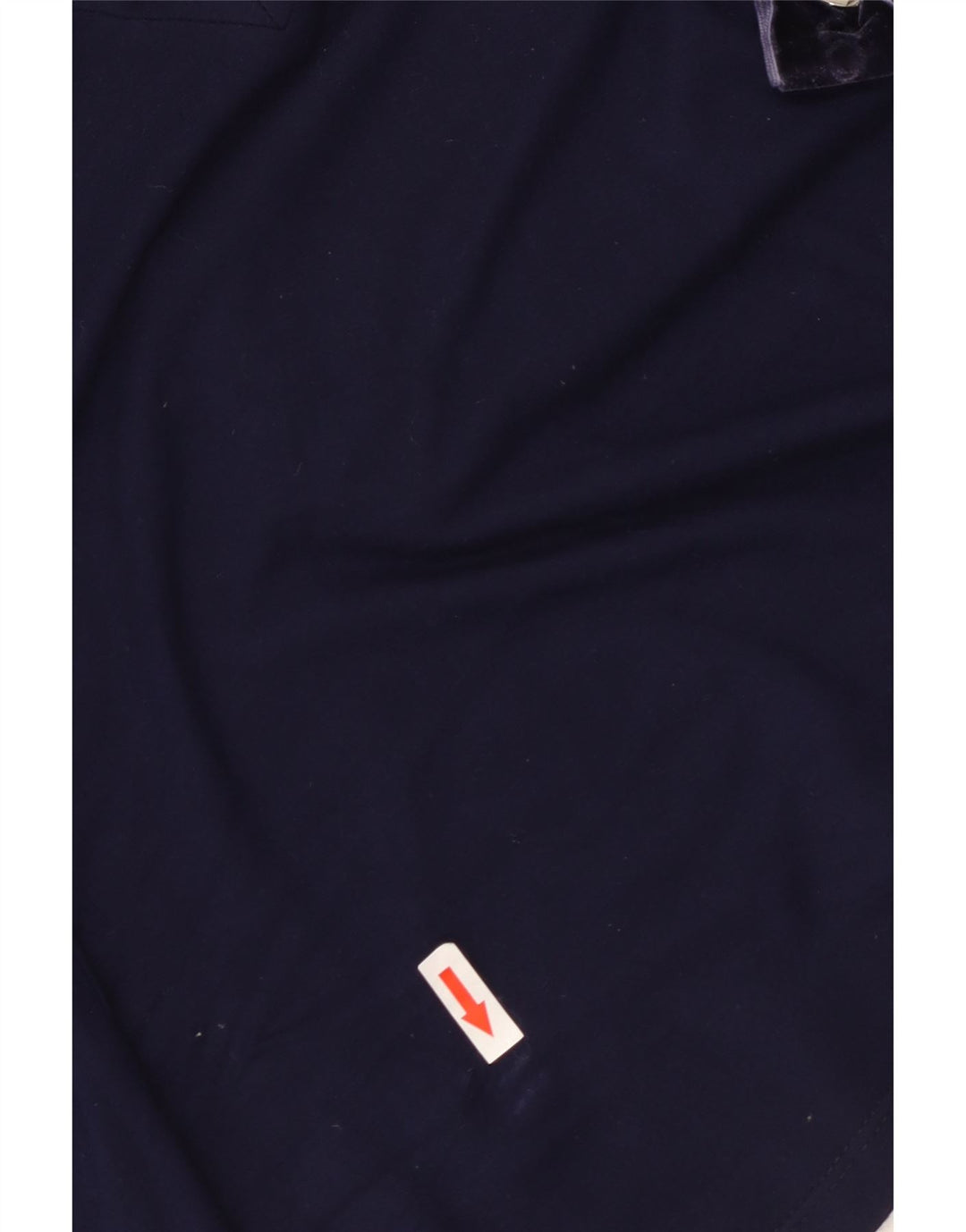 ROCCOBAROCCO Top corto da donna a maniche lunghe US 8 medio blu navy in viscosa
