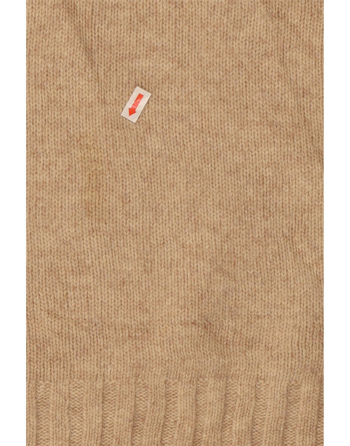 Maglione da uomo con scollo a V Levi's in lana beige medio