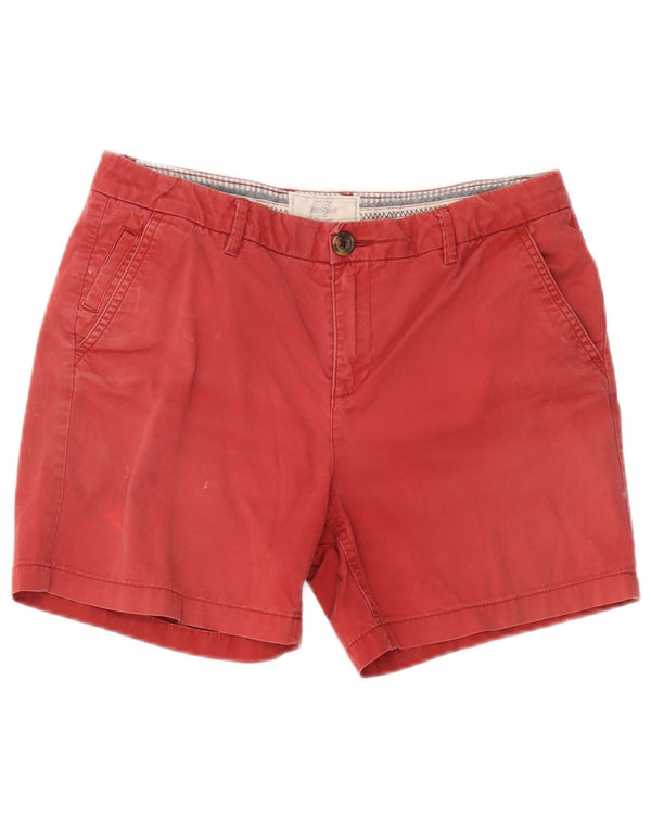 Pantaloncini chino da donna Fat Face UK 10 piccoli W32 cotone rosso