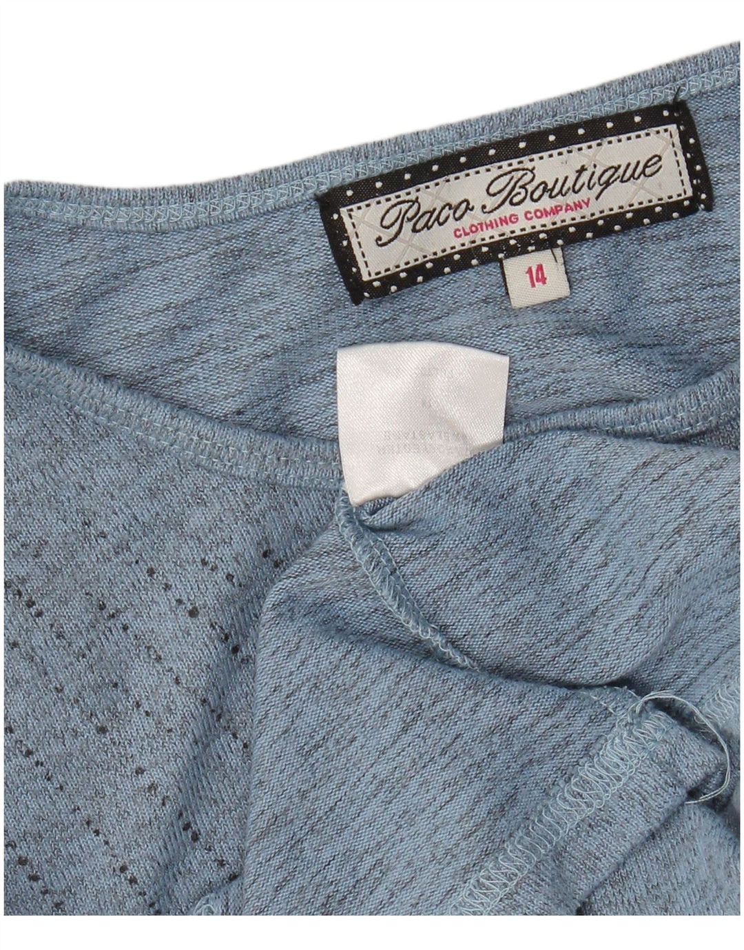 Paco Boutique Top da donna a maniche lunghe UK 14 Poliestere floreale blu medio