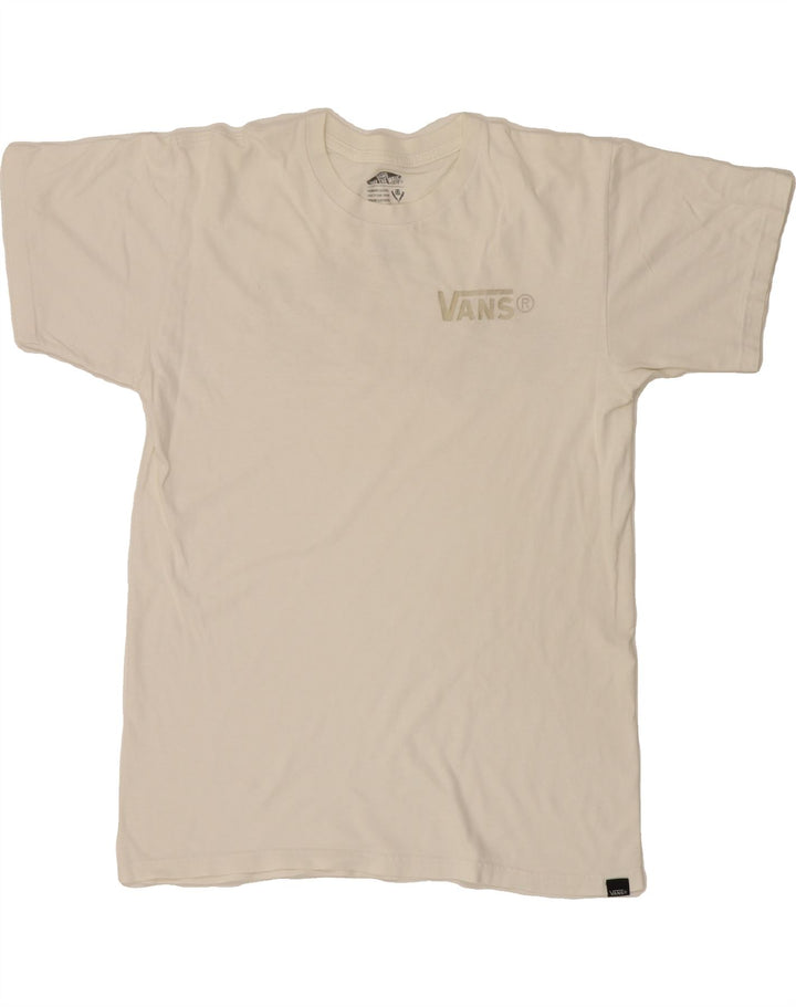VANS Mens Graphic T-Shirt Top Medium White Vintage Vans and Second-Hand Vans from Messina Hembry 