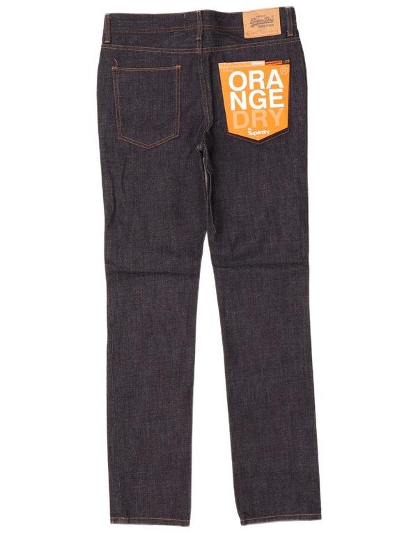Jeans skinny da uomo Superdry W32 L32 cotone blu navy