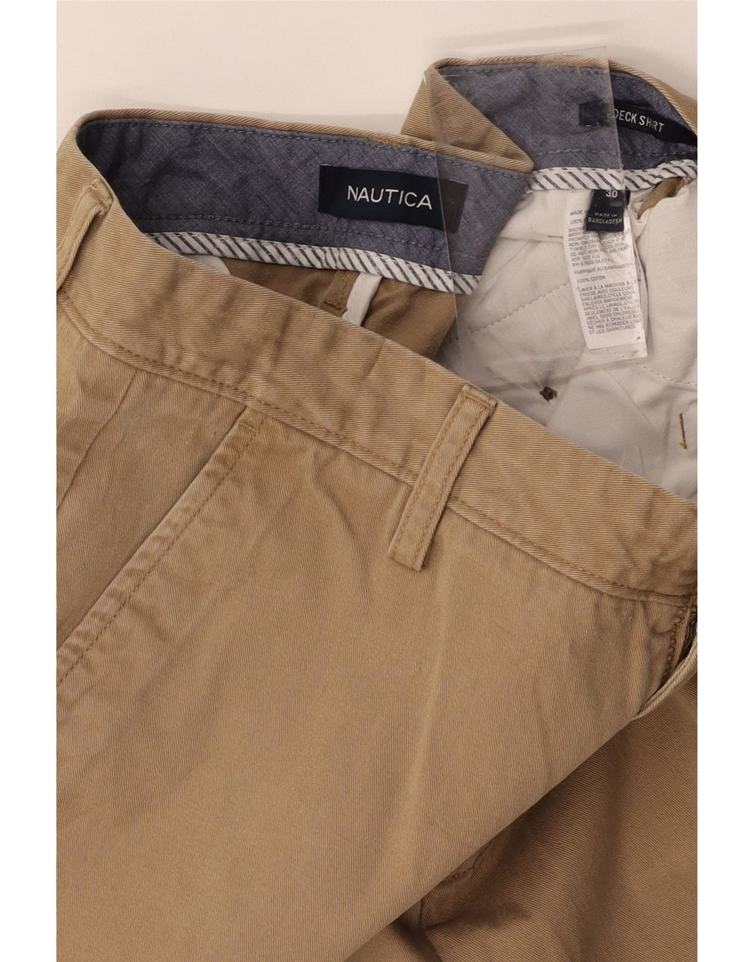 NAUTICA Mens Chino Shorts W30 Medium  Beige Cotton Vintage Nautica and Second-Hand Nautica from Messina Hembry 
