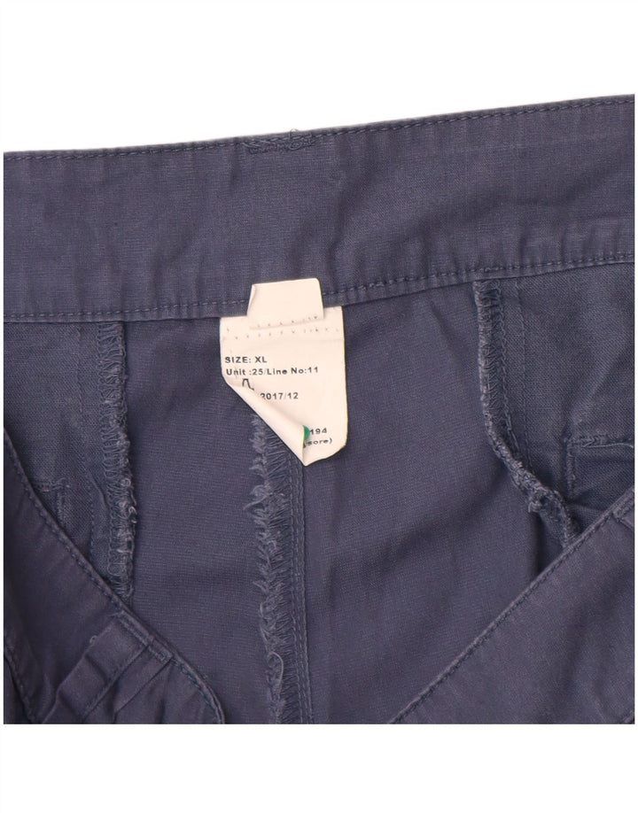 Decathlon Pantaloncini cargo Quechua da uomo XL W38 Blu Navy