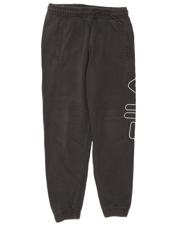 Pantaloni da tuta con grafica da donna FILA Joggers UK 6 XS Nero