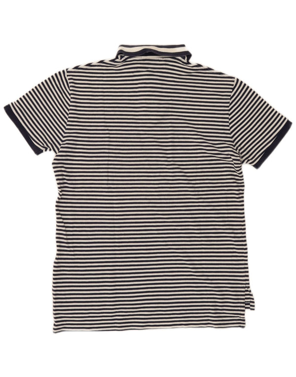 Polo Ralph Lauren Camicia da uomo su misura in cotone a righe blu navy medio