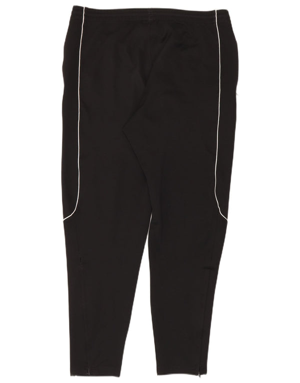 Pantaloni da tuta da uomo Adidas Large neri in poliestere