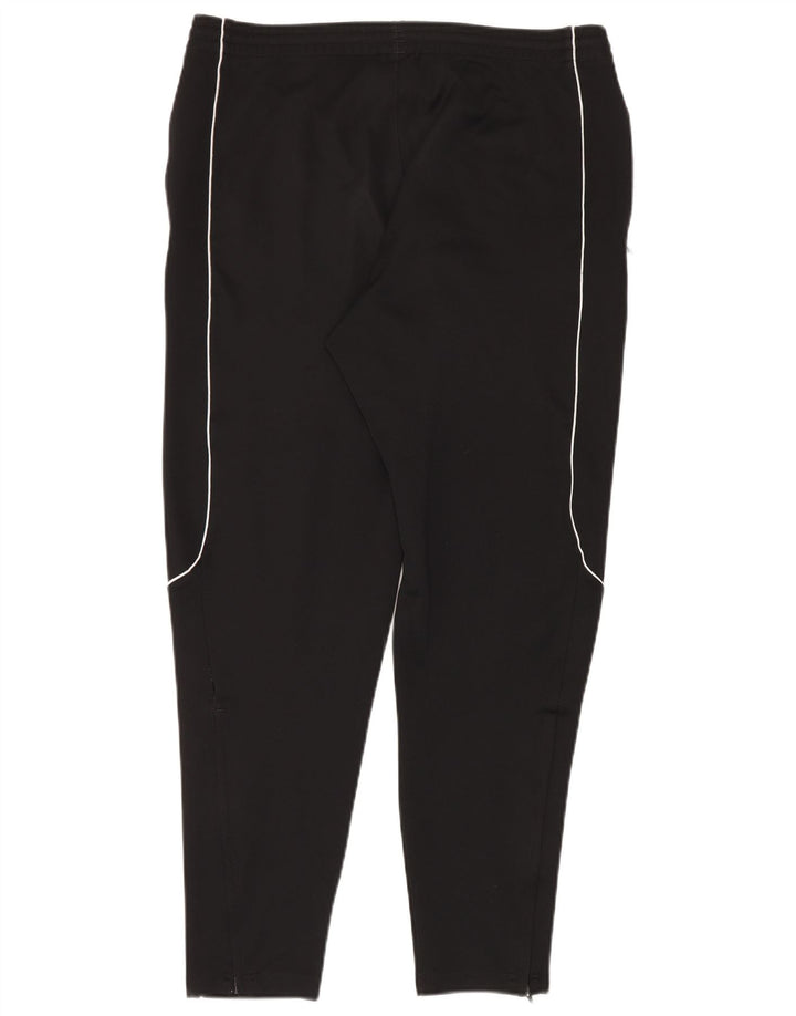 Pantaloni da tuta da uomo Adidas Large neri in poliestere