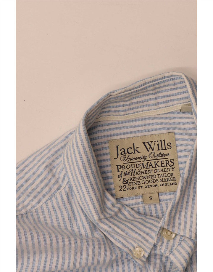 Camicia da uomo Jack Wills piccola in cotone gessato blu