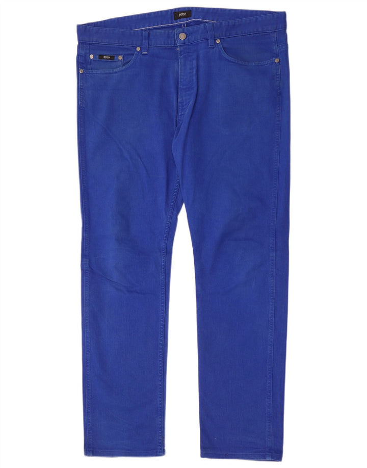 Jeans slim da uomo Hugo Boss W36 L32 cotone blu