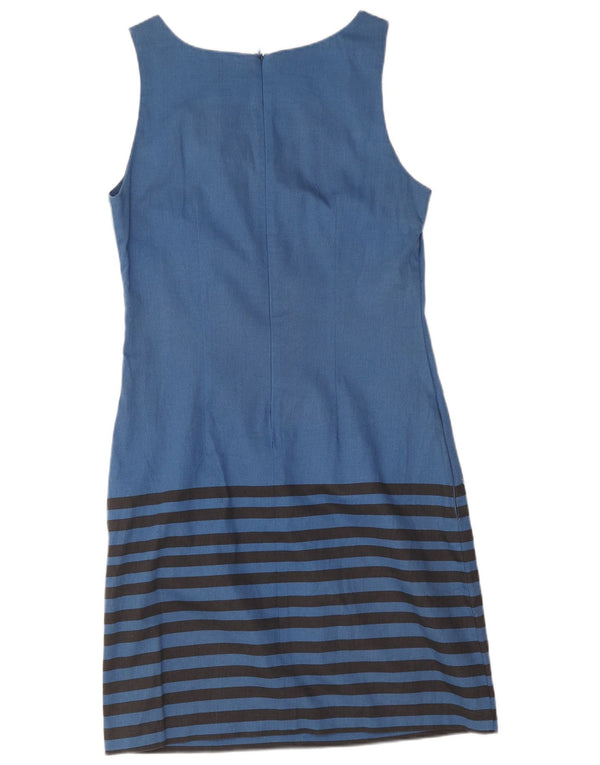 Desigual Abito tubino senza maniche con grafica da donna EU 38 Blu medio a righe