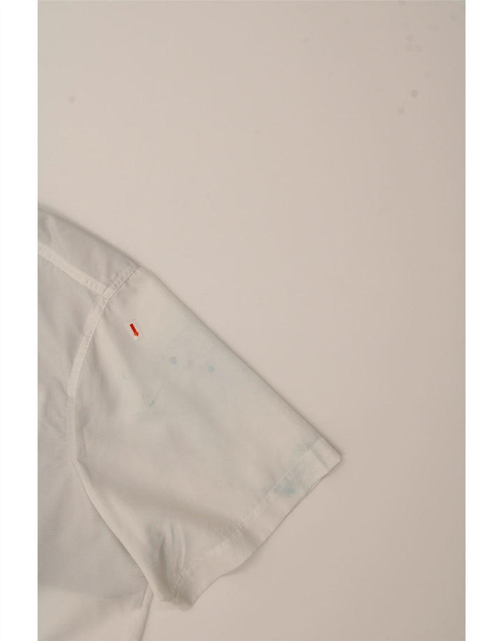 EDDIE BAUER Mens Short Sleeve Shirt 2XL White Vintage Eddie Bauer and Second-Hand Eddie Bauer from Messina Hembry 