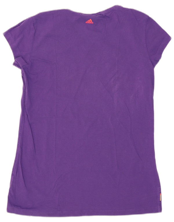 T-shirt grafica da donna Adidas Top UK 18 XL cotone viola