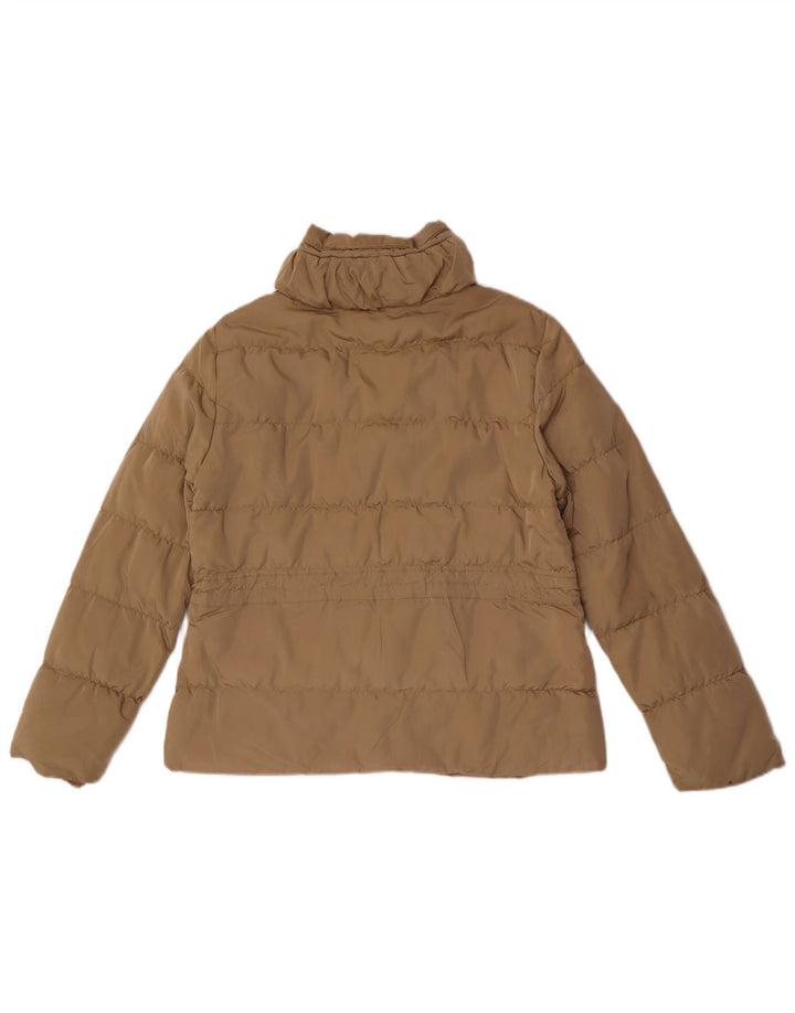 Giacca imbottita da donna Zara UK 18 XL Beige poliestere
