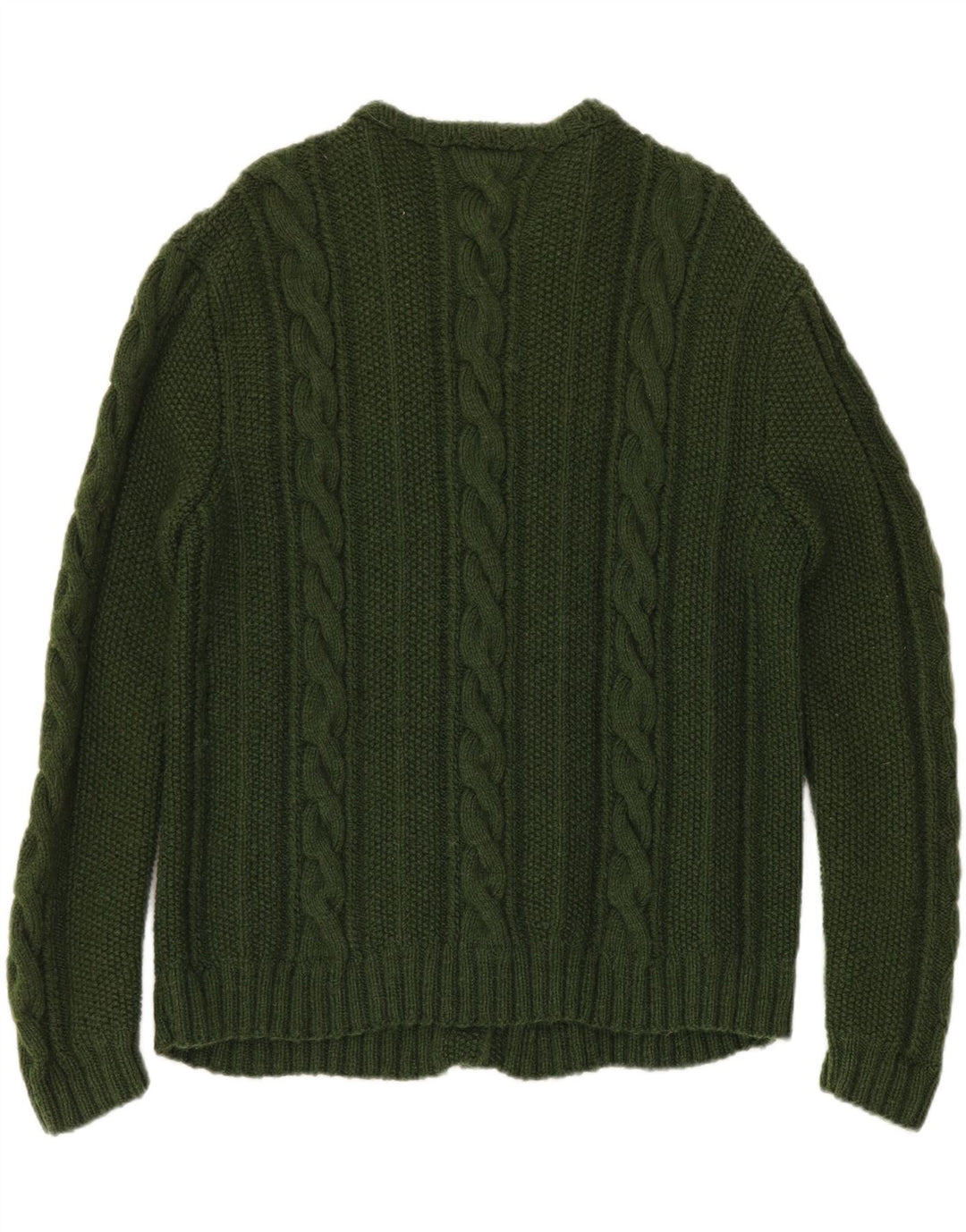 Maglione cardigan da donna vintage UK 18 XL verde