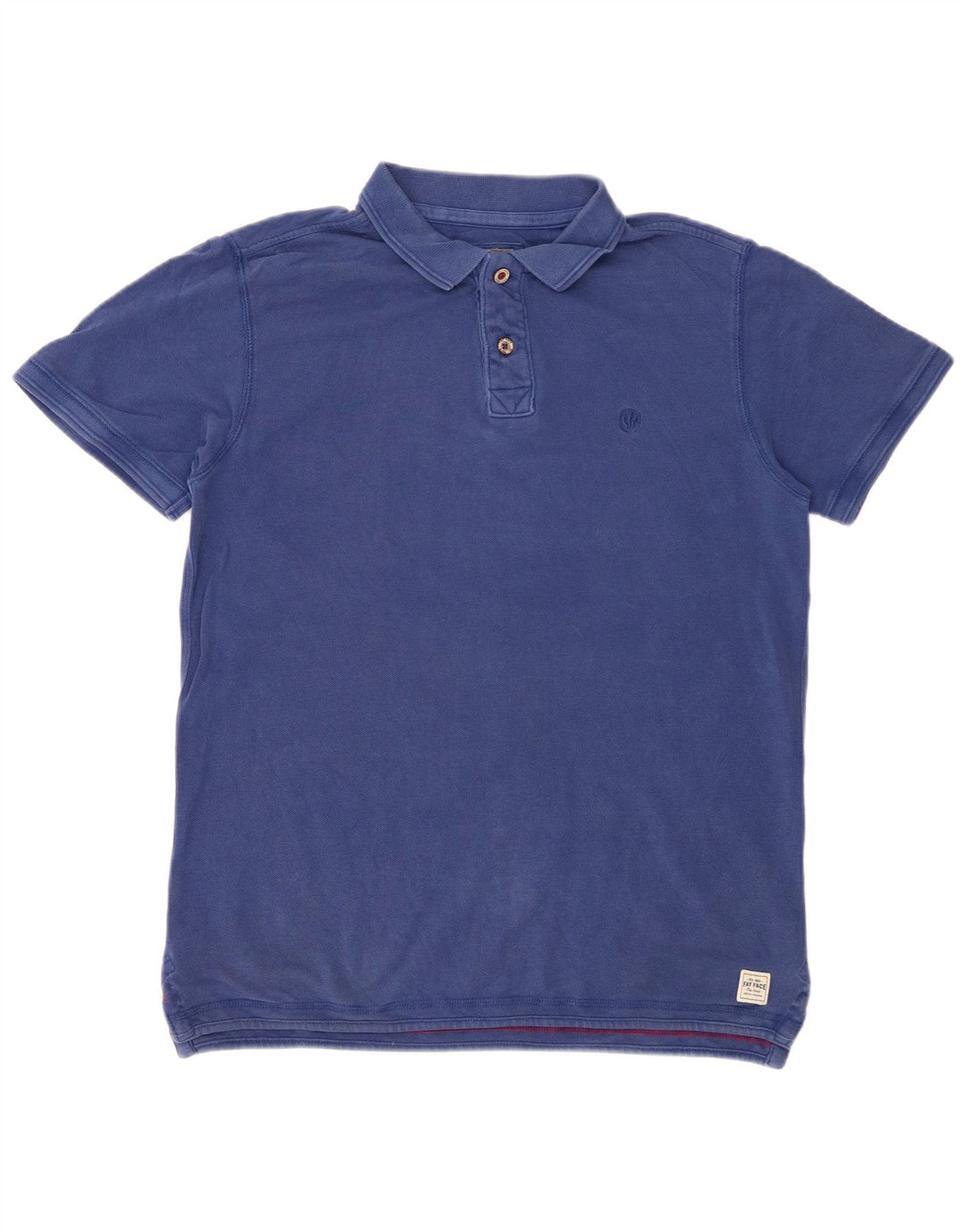 Polo da uomo FAT FACE in cotone blu medio