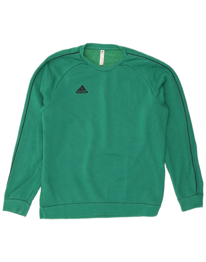 Felpa da uomo ADIDAS maglione XL turchese cotone