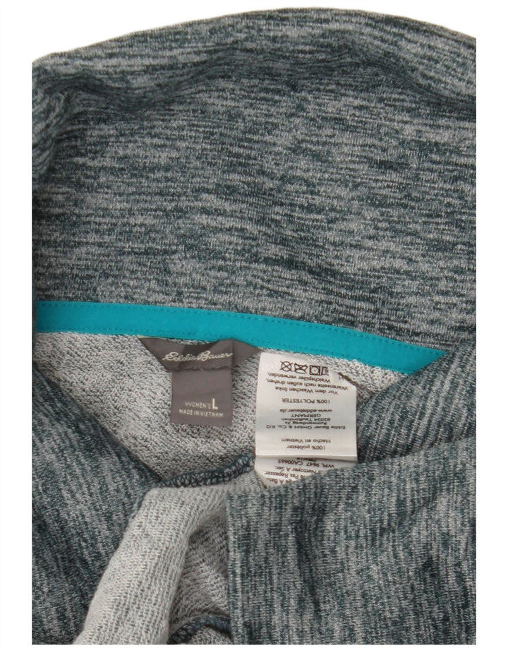 Giacca da tuta da donna Eddie Bauer UK 16 Grande poliestere screziato blu