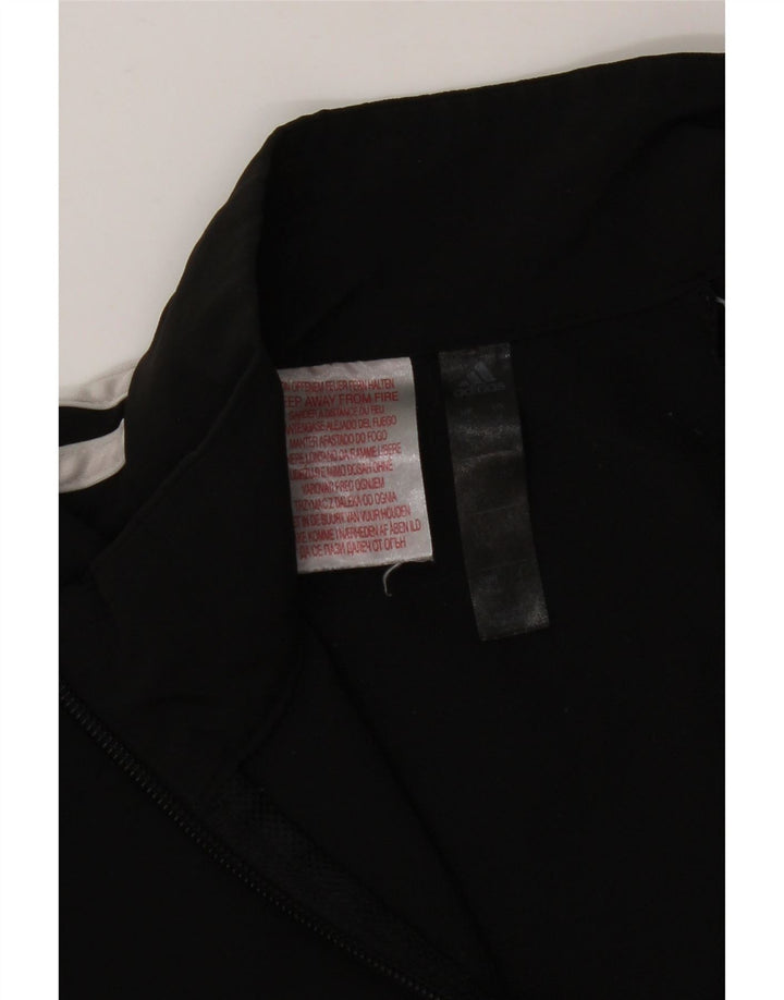 Giacca top della tuta da ragazzo ADIDAS 11-12 anni in poliestere nero