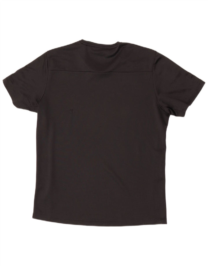 T-shirt Adidas Climalite da uomo, media, in poliestere nero