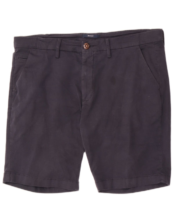 Pantaloncini chino da uomo Milano Boggi IT 52 XL W38 cotone blu navy