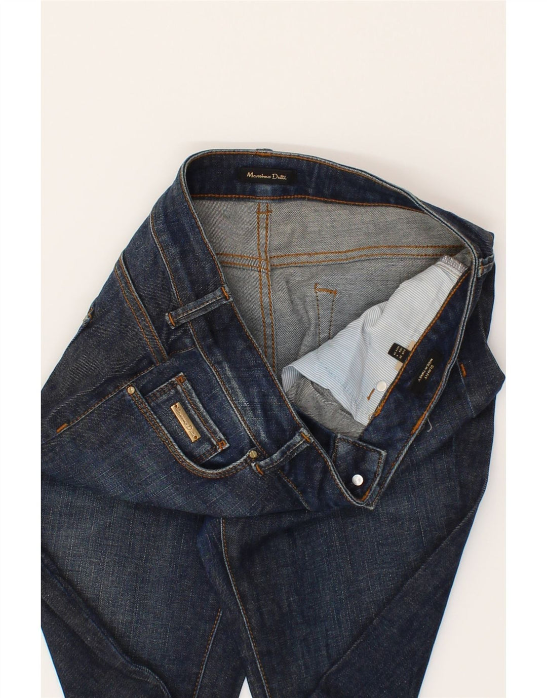 MASSIMO DUTTI Womens Slim Jeans W28 L32 Navy Blue Vintage Massimo Dutti and Second-Hand Massimo Dutti from Messina Hembry 