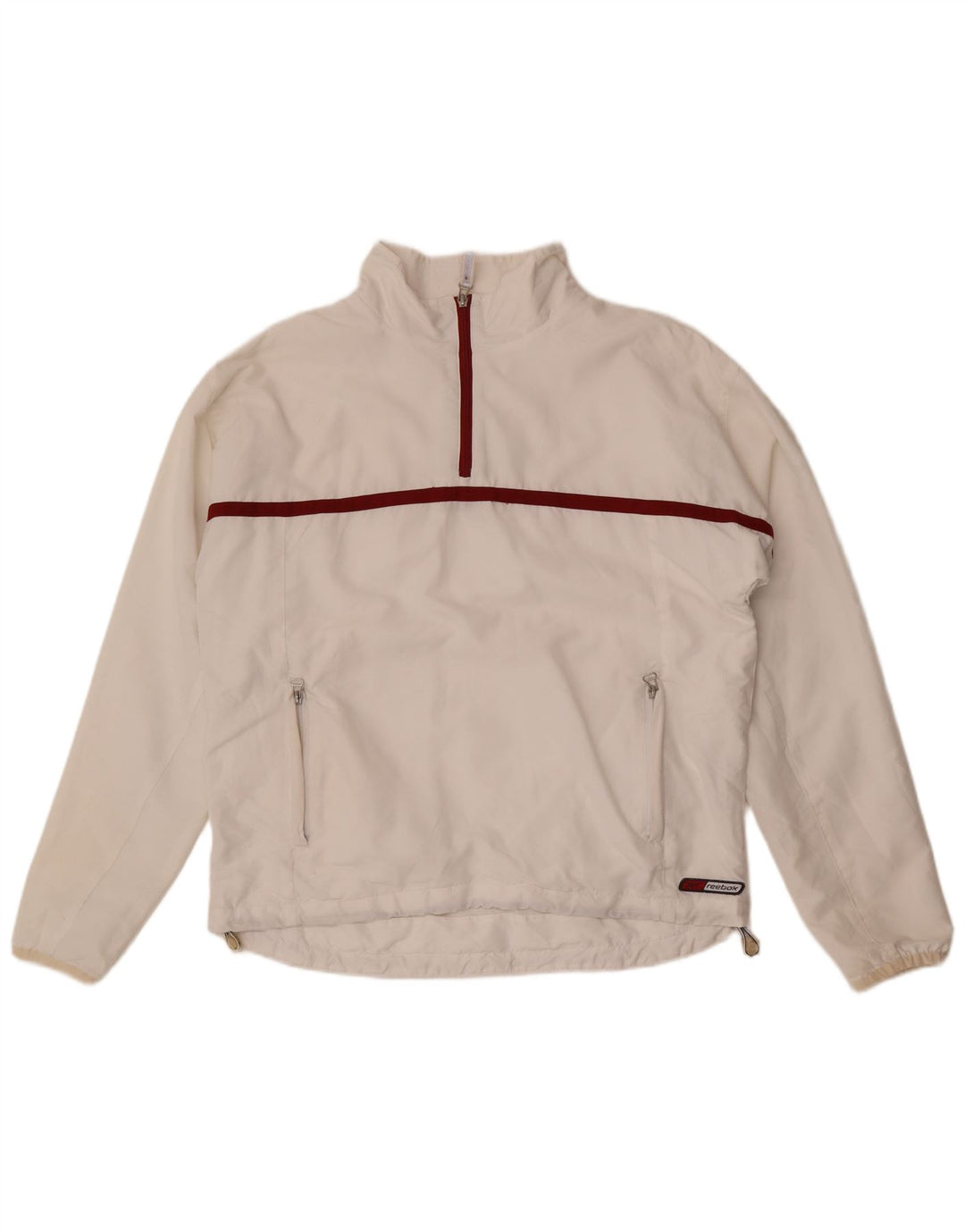 Giacca sportiva Reebok da uomo pullover UK 40 Medium White Colourblock