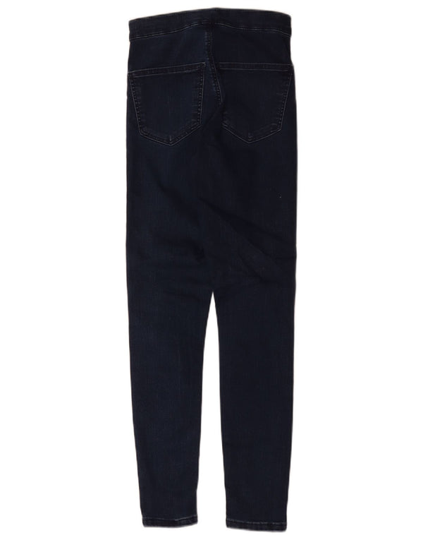 Topshop Womens Joni Skinny Jeans W26 L26 Navy Blue Cotton