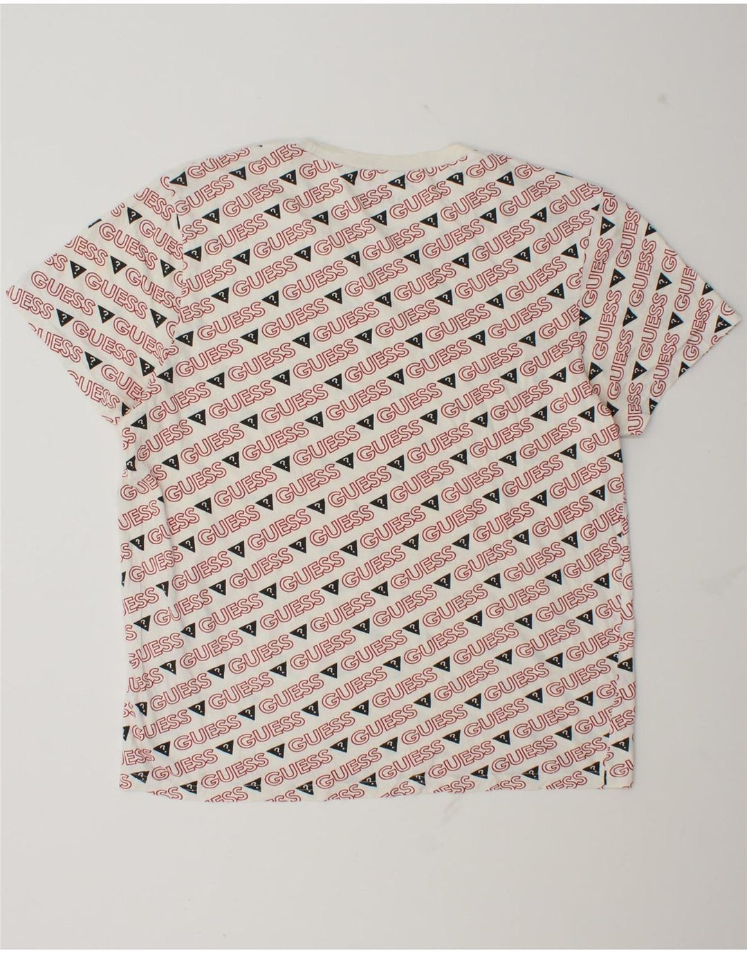Guess T-shirt grafica da uomo grande bianca