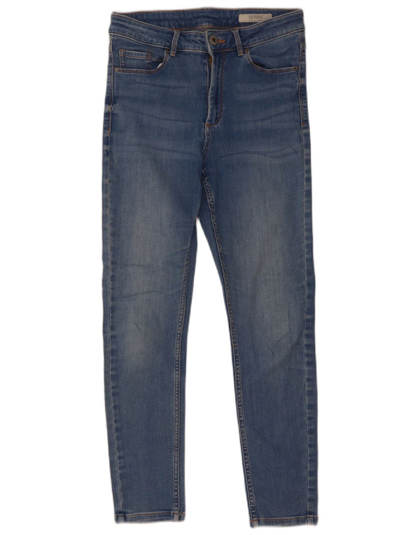 Jeans skinny da donna Marks & Spencer UK 8 piccoli W28 L26 cotone blu