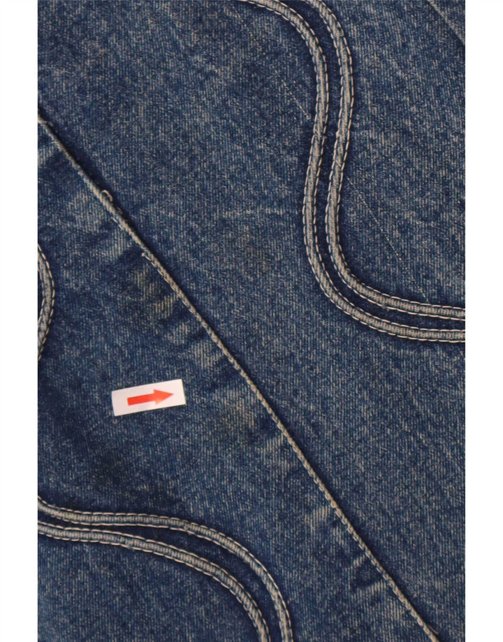 Gonna di jeans a vita alta da donna POP 84 W30 Blu medio