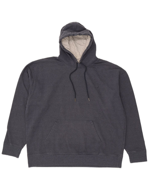 Felpa con cappuccio da uomo Champion 2XL cotone blu navy